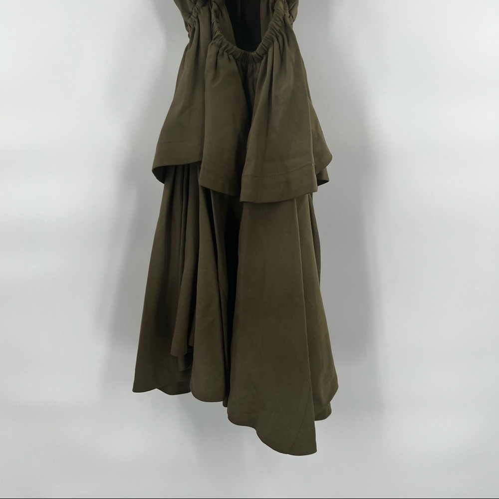 Bobi Black tiered halter army green XS - Picture 6 of 12